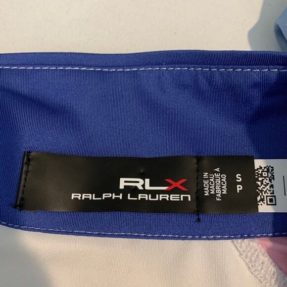 RLX Ralph Lauren Shirt Womens S Small Colorblock Raglan Long Sleeve Golf Polo - Picture 7 of 11